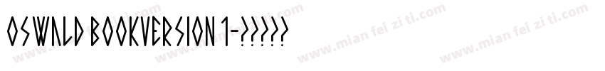Oswald BookVersion 1字体转换